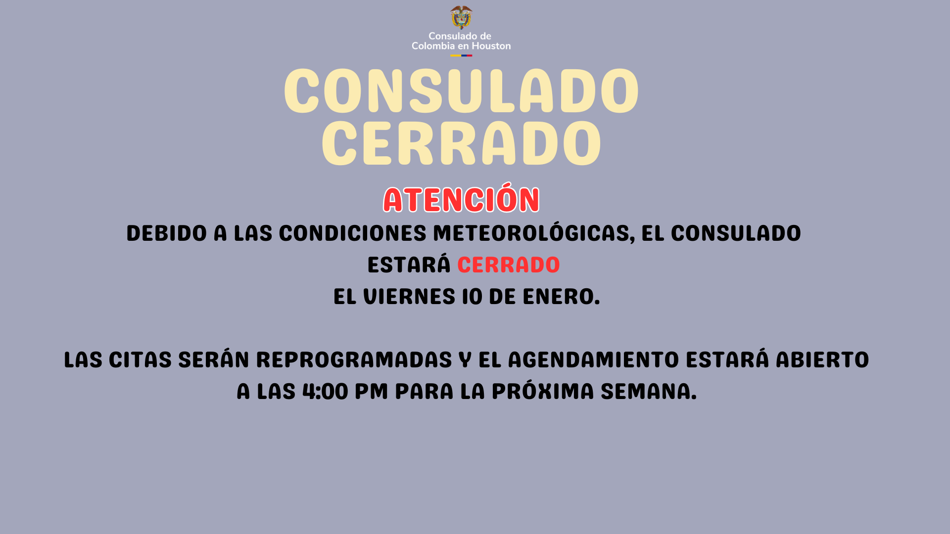 Cierre Houston 10 de enero de 2025 
