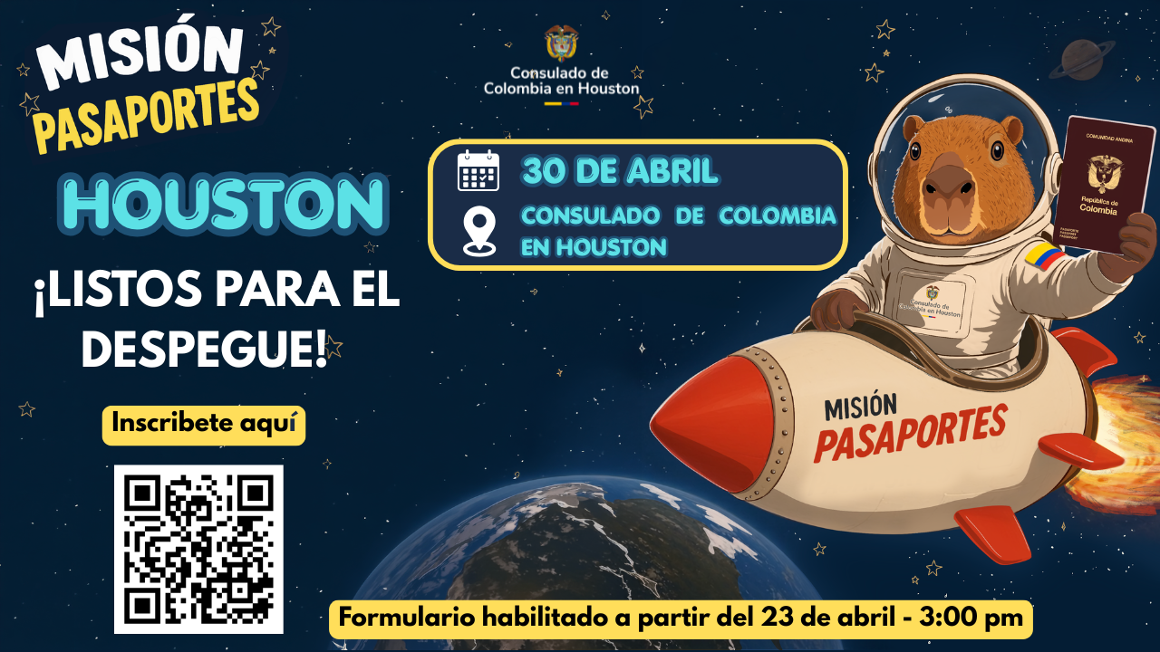 El 23 de abril de 2026 inscríbete para la jornada especial de expedición de pasaportes