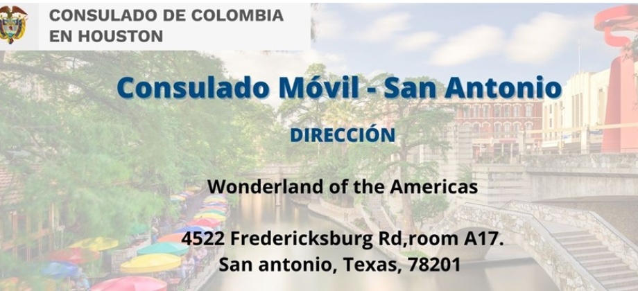 Consulado Móvil en San Antonio – Texas el 25 y 26 de febrero de 2023