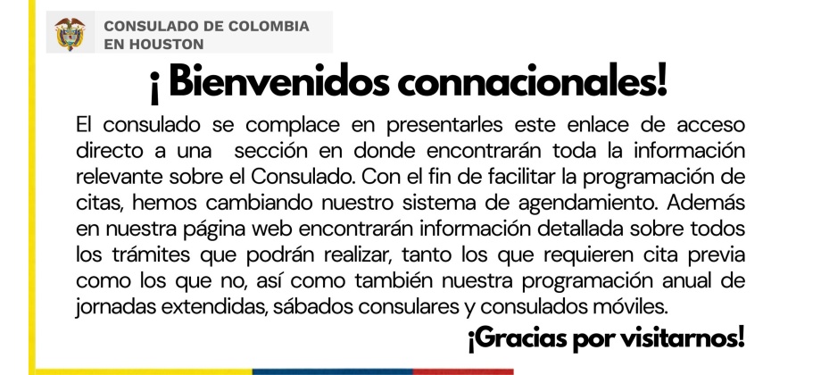Aquí encontrarán toda la información relevante sobre el Consulado de Colombia en Houston