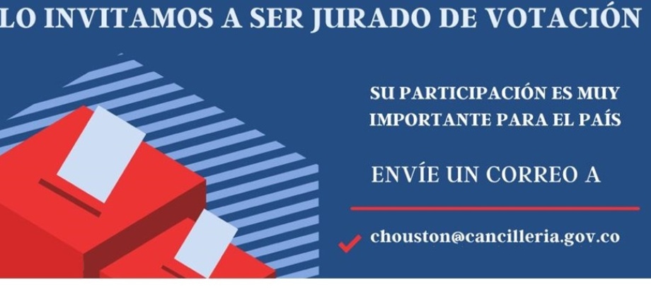 Inscripción de connacionales para ser jurados de votación en jurisdicción del Consulado de Colombia en Houston