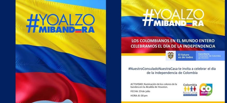 La Alcaldía de Houston se iluminará con los colores de la bandera de Colombia, este lunes 19 de julio, para celebrar nuestro Día de la Independencia Nacional