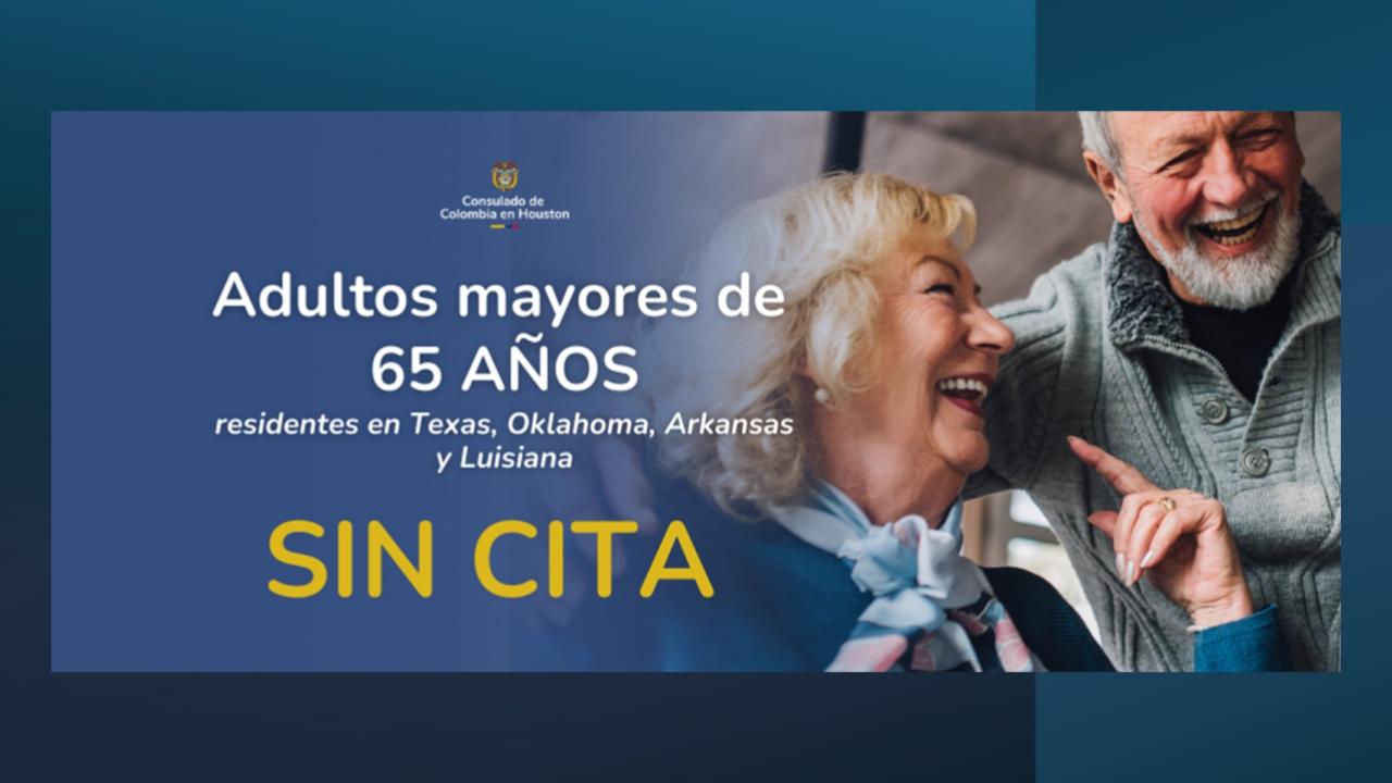 Adultos mayores de 65 años no requieren agendar cita para realizar sus trámites de Cédulas, Pasaportes, Actos Notariales, y Supervivencias 