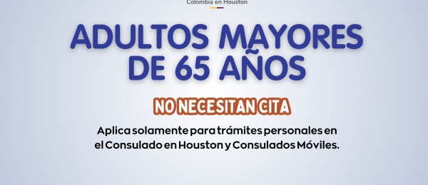 Adultos mayores podrán realizar sus trámites sin cita