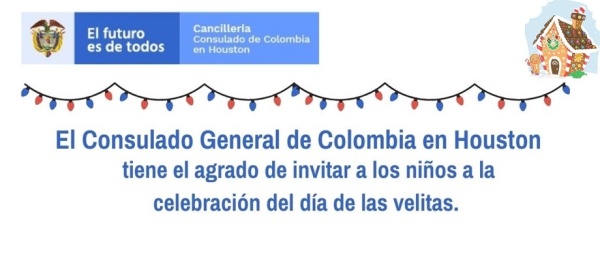 Consulado de Colombia en Houston invita a los niños a la celebración del Día de las Velitas en 2021